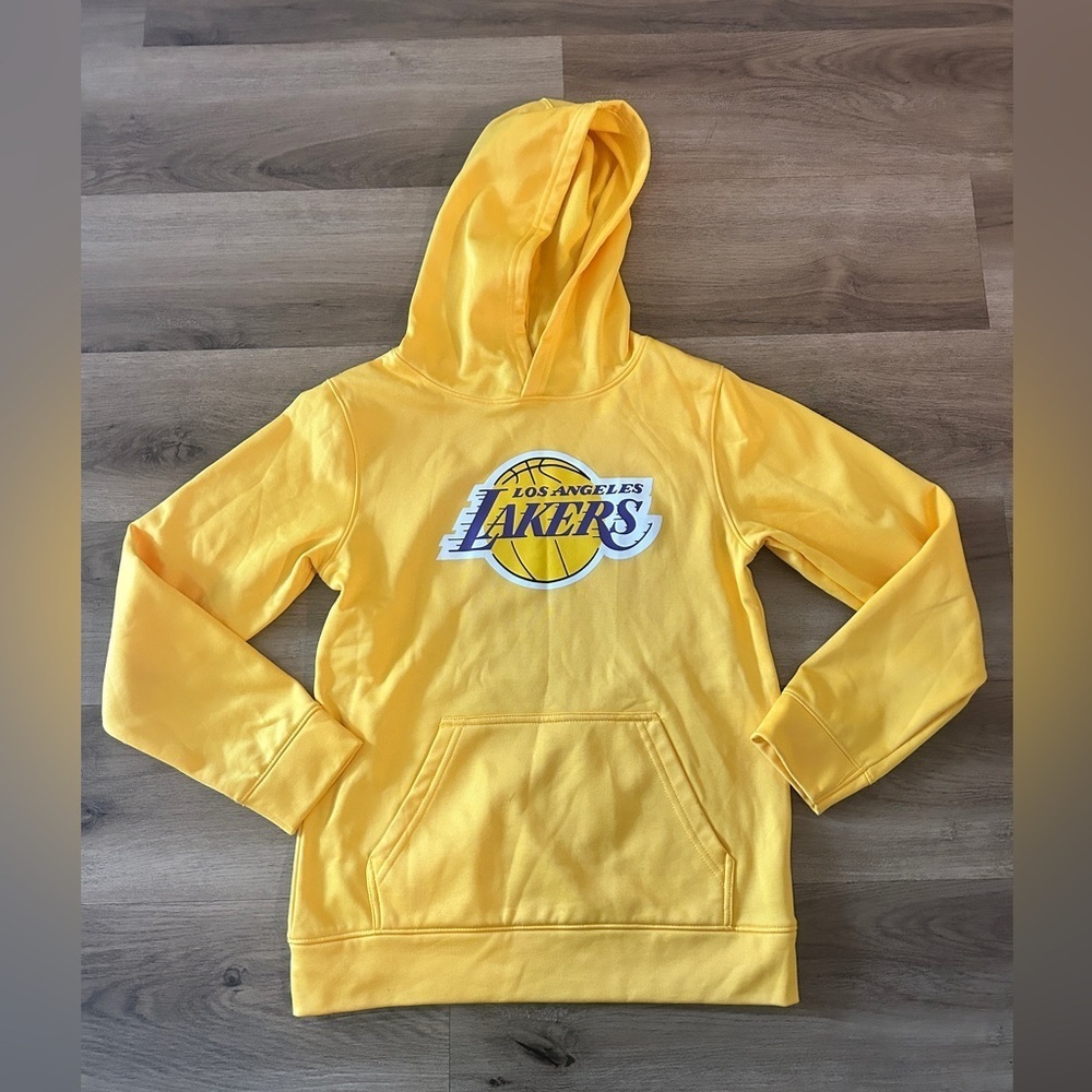 NBA Los Angeles Lakers Yellow Hoodie Youth Large (12/14) NWOT